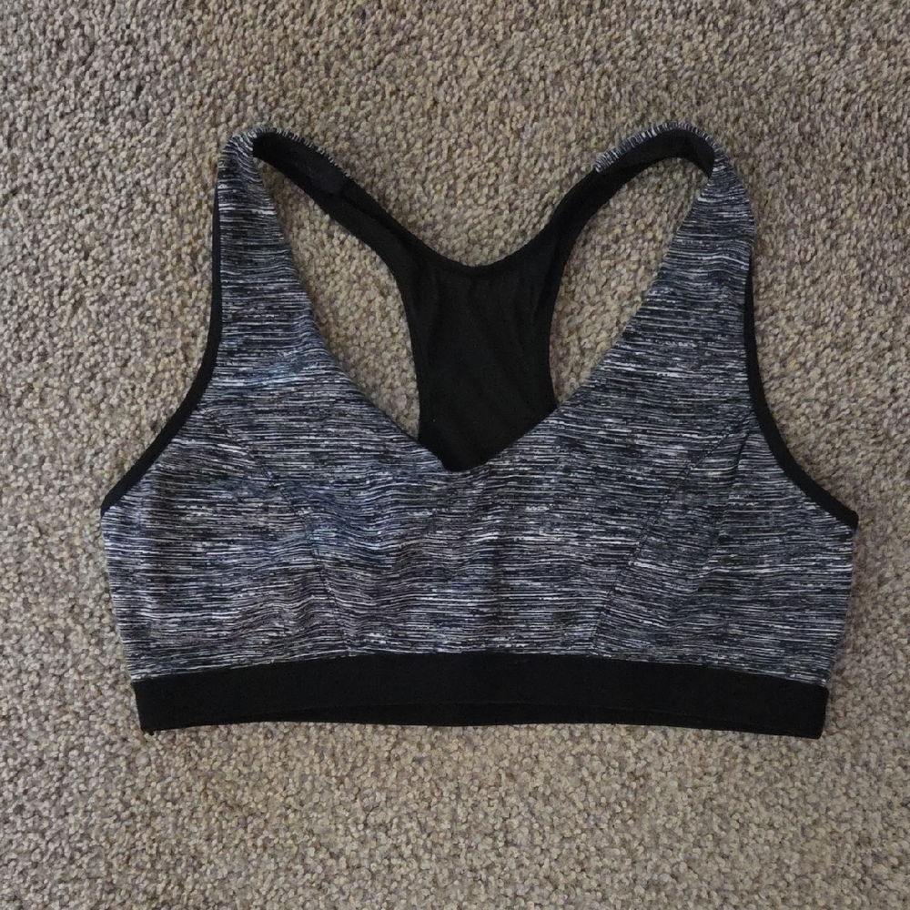 Mta Sport Black and Gray Sports Bra